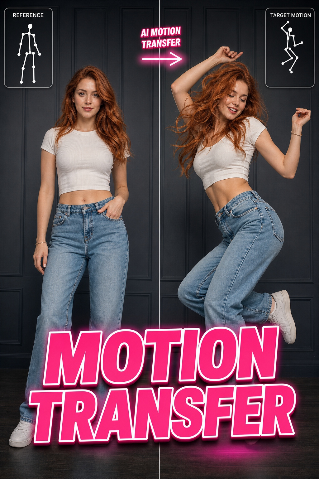 AI transfert de mouvement imitation mouvement image vers vidéo